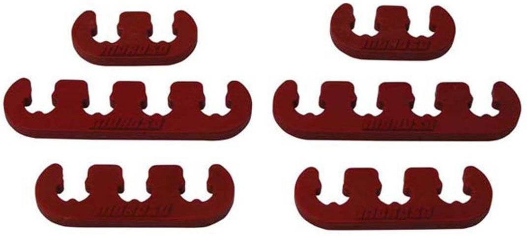 MOROSO Separators Only Mounts Not Included Moroso Spark Plug Lead Separators, 7-9mm, Red MO72161 SR
