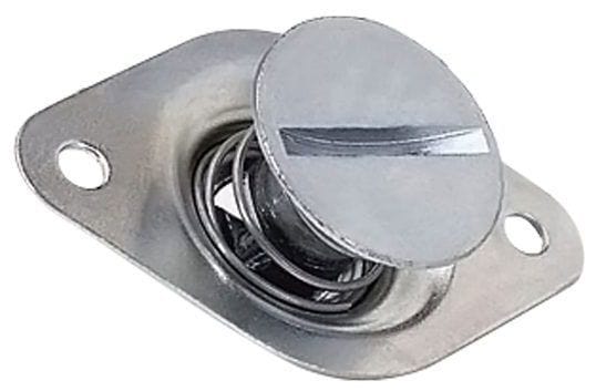 MOROSO Steel Large Head Self-Ejecting Fastener, 7/16" x .500", Silver Finish Moroso Dzus Fasteners MO71370 SR
