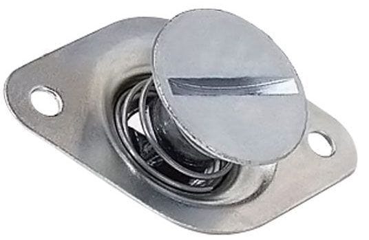 MOROSO Steel Large Head Self-Ejecting Fastener, 7/16" x .550", Silver Finish Moroso Dzus Fasteners MO71375 SR