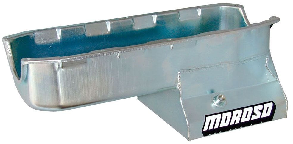 MOROSO Suit most chassis with Small Block Chevy Rocket & Dart Blocks Pre-198 Moroso Oil Pan, Steel, 8-1/4" Deep MO20195 SR