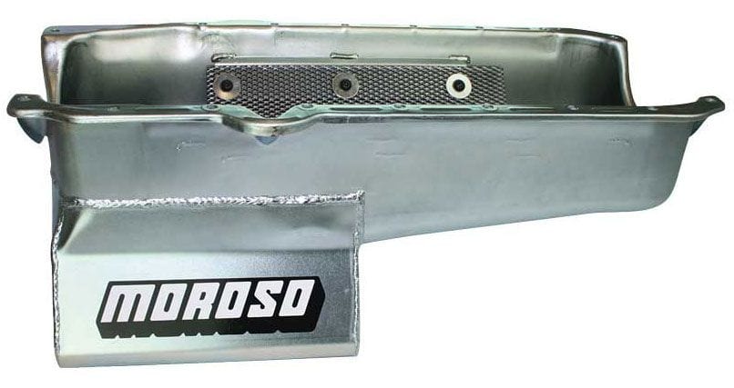MOROSO Suit SB Chev 1986-On, R/H Dipstick, 1-Piece Main Moroso Oil Pan, Steel, 8-1/4" Deep, 6.6L MO20206 SR