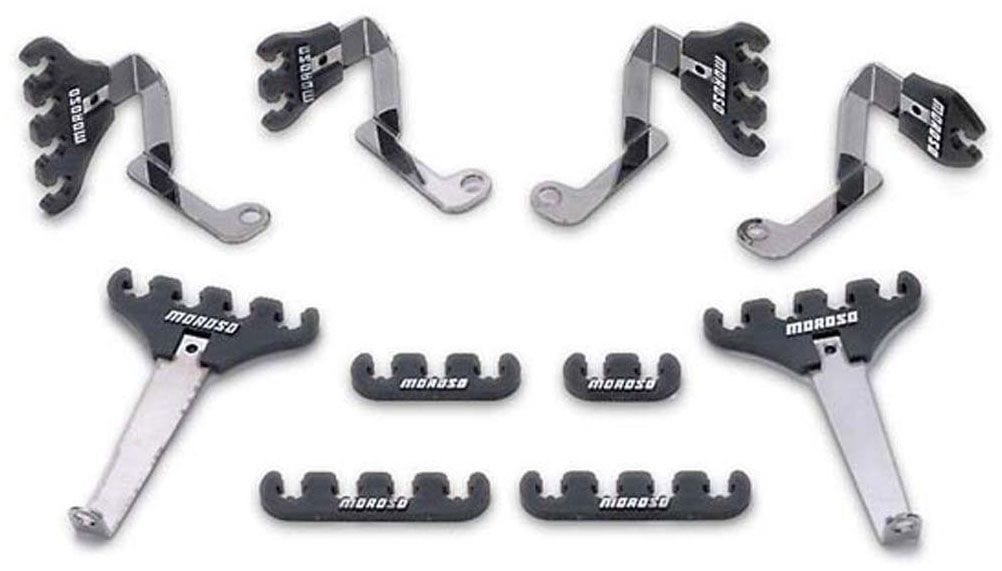 MOROSO Suit SB Ford 289-302-351 Windsor Moroso Spark Plug Lead Separators, 7-9mm, Black MO72133 SR