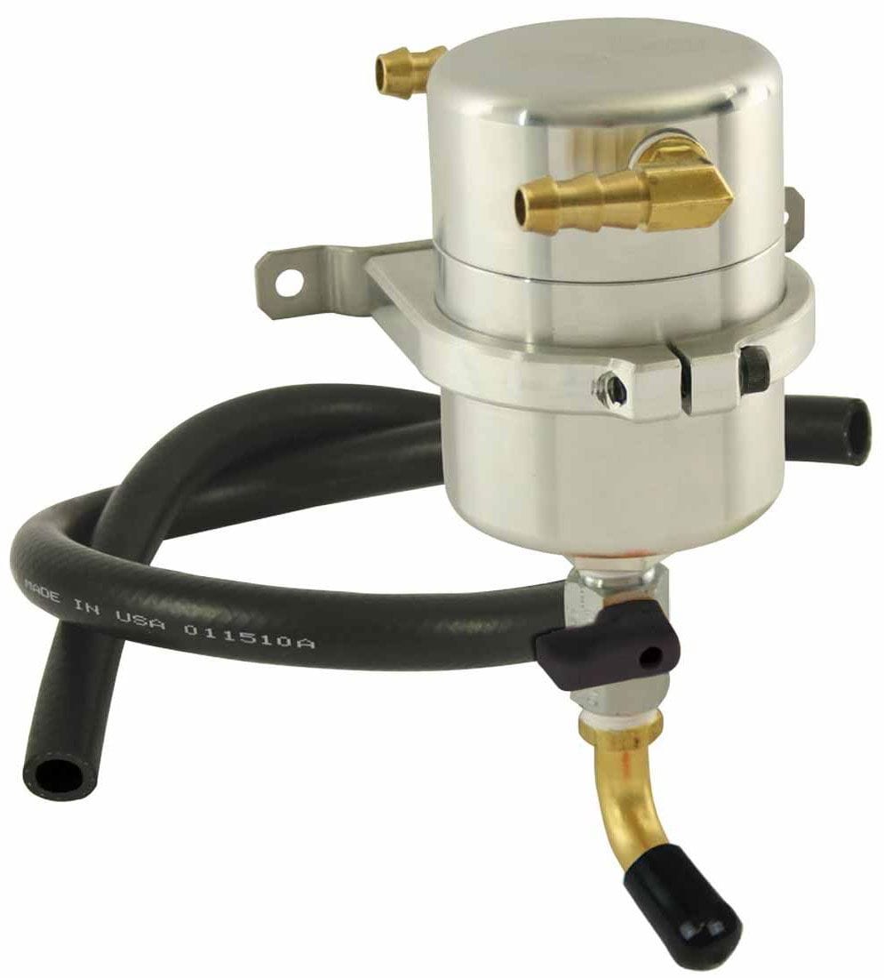MOROSO With 3/8" 90° Barb Fittings Moroso Universal Air-Oil Separator MO85474 SR
