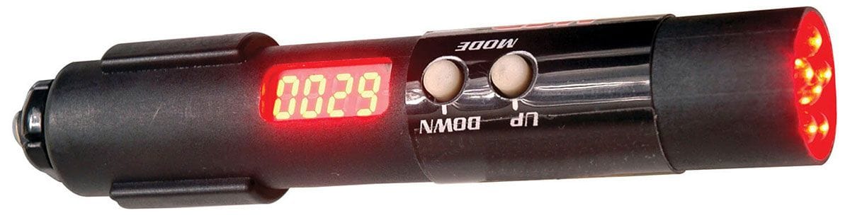 MSD Black, Red LED, Single shift point, .75 in. Diameter, 4 in. Length MSD Digital Shift Light MSD89631 SR
