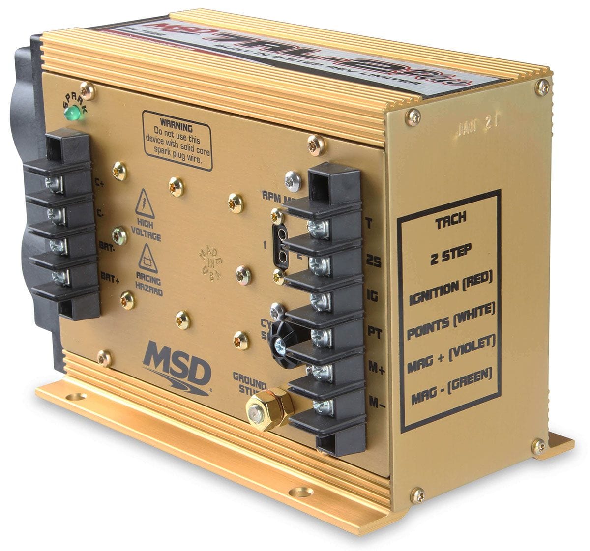 MSD Capacitive Discharge, 2 Step Rev Control, suitable for Racing Applica MSD 7AL-2 Plus Ignition Control MSD7222 SR
