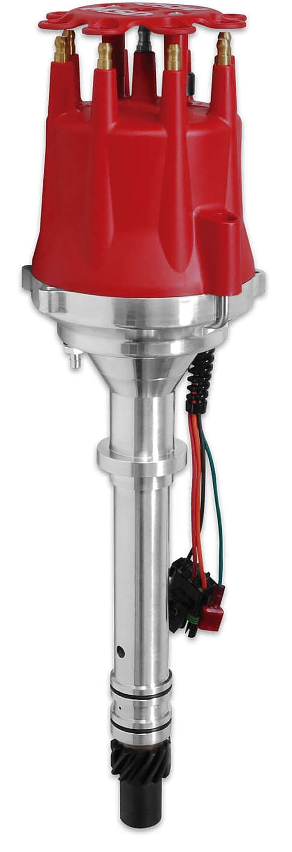MSD Chevy Small/Big Block, Magnetic Trigger, Electronic Advance, Vacuum A MSD Digital E-Curve Pro Billet Distributor MSD8394 SR