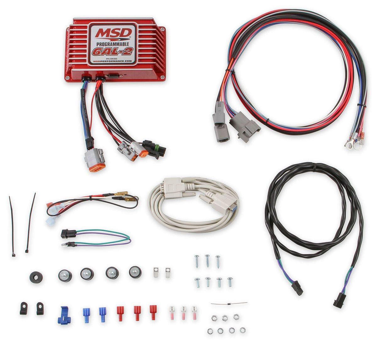 MSD Digital, Capacitive Discharge, Rev-Limiter, Laptop Programmable Timin MSD Digital Programmable 6AL-2 - Red MSD6530 SR