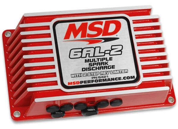 MSD Digital Capacitive Discharge with Rev-Limiter MSD 6AL-2 Ignition Control - Red MSD6421 SR