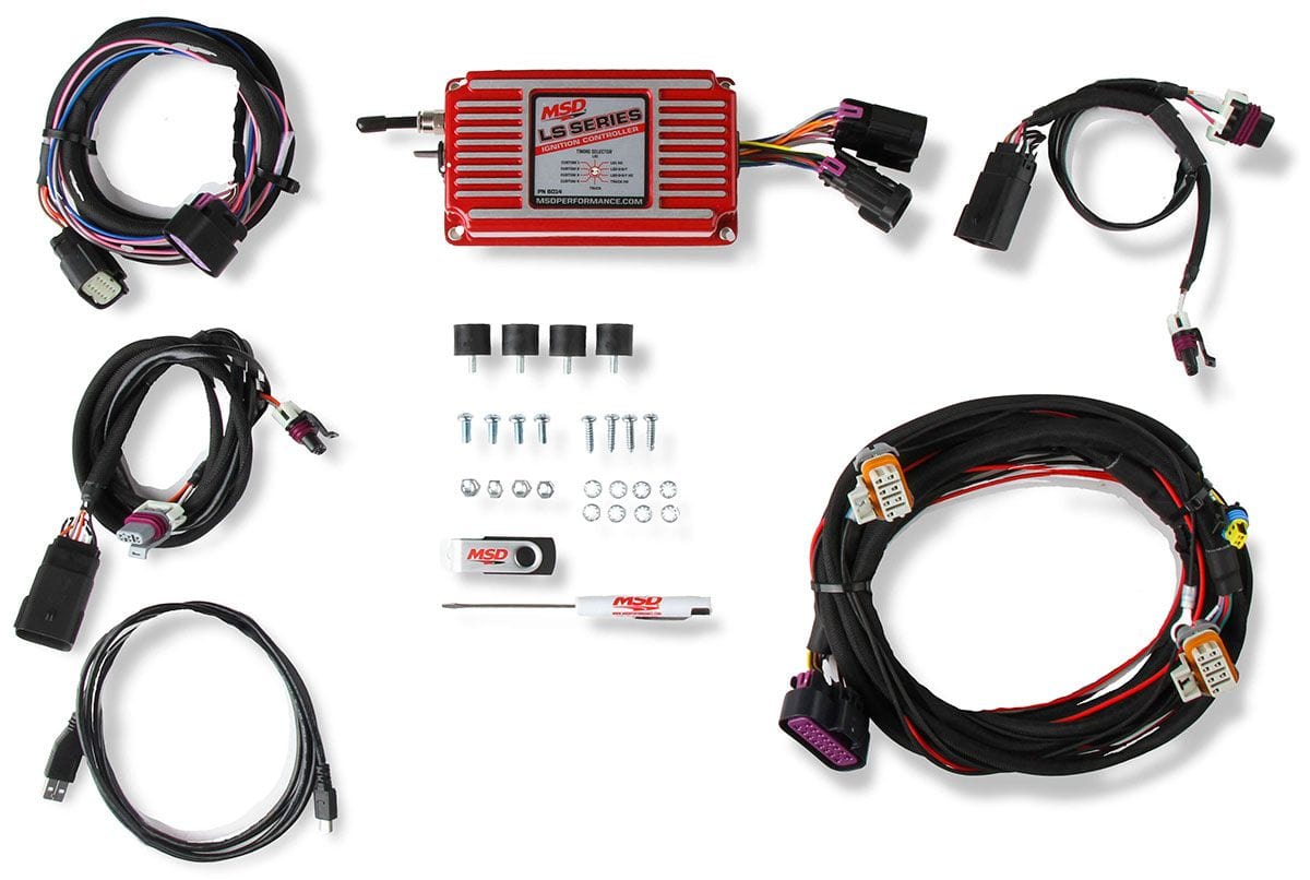 MSD For Use With 24X, 58X trigger engines & Carburettor Or Fuel Injected MSD LS Ignition Controller - Red MSD6014 SR