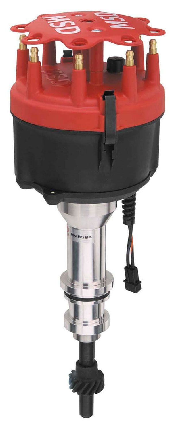 MSD Ford 351W, Maintenance free Magnetic Trigger, Mechanical Advance MSD Billet Distributor MSD8584 SR