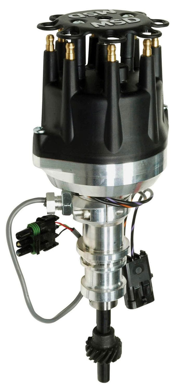 MSD Ford 351W, Steel Gear for Factory Roller Cam, Adjustable Pick-Up MSD Pro-Billet Cam Sync Distributor MSD2362 SR