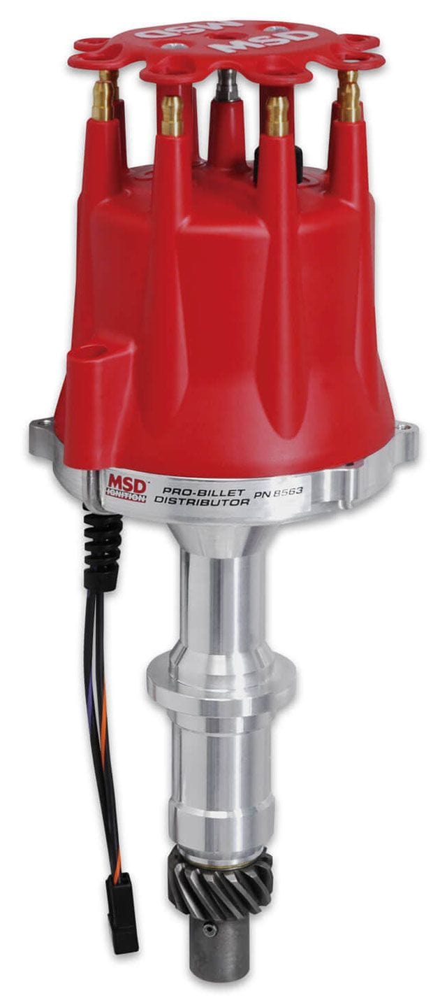 MSD Pontiac V8 326-455, Magnetic Trigger, Mechanical Advance MSD Pro-Billet Distributor MSD8563 SR