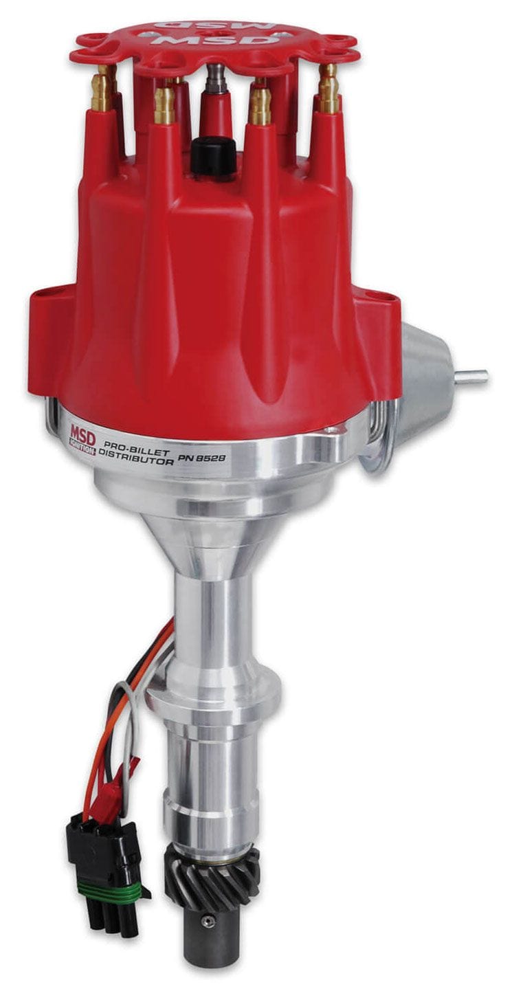 MSD Pontiac V8, Magnetic Trigger, Vacuum Advance MSD Pro-Billet Ready-To-Run Distributor MSD8528 SR