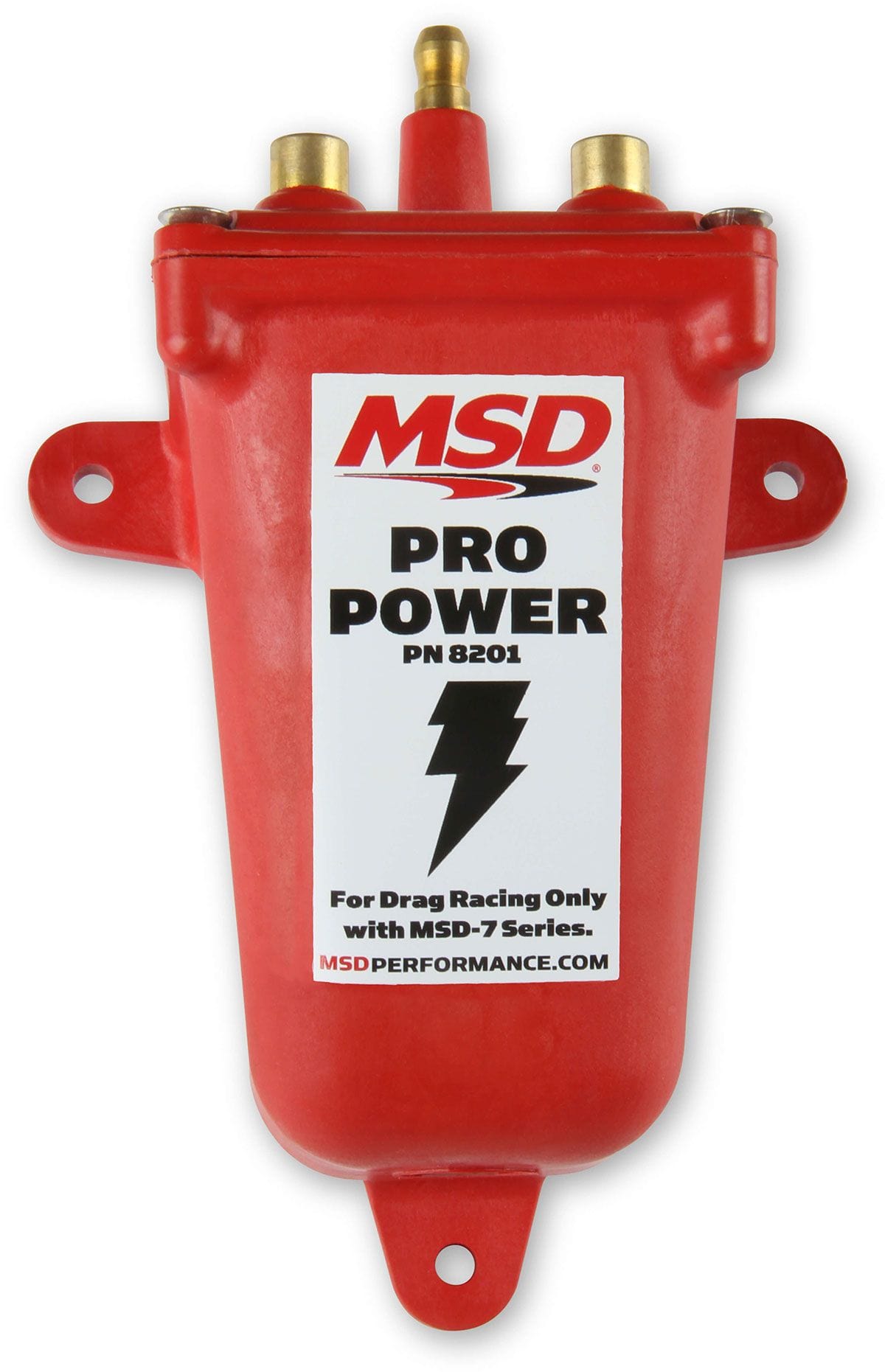 MSD Red, 55,000 volts, Not for use on street vehicles MSD Pro Power Coil MSD8201 SR