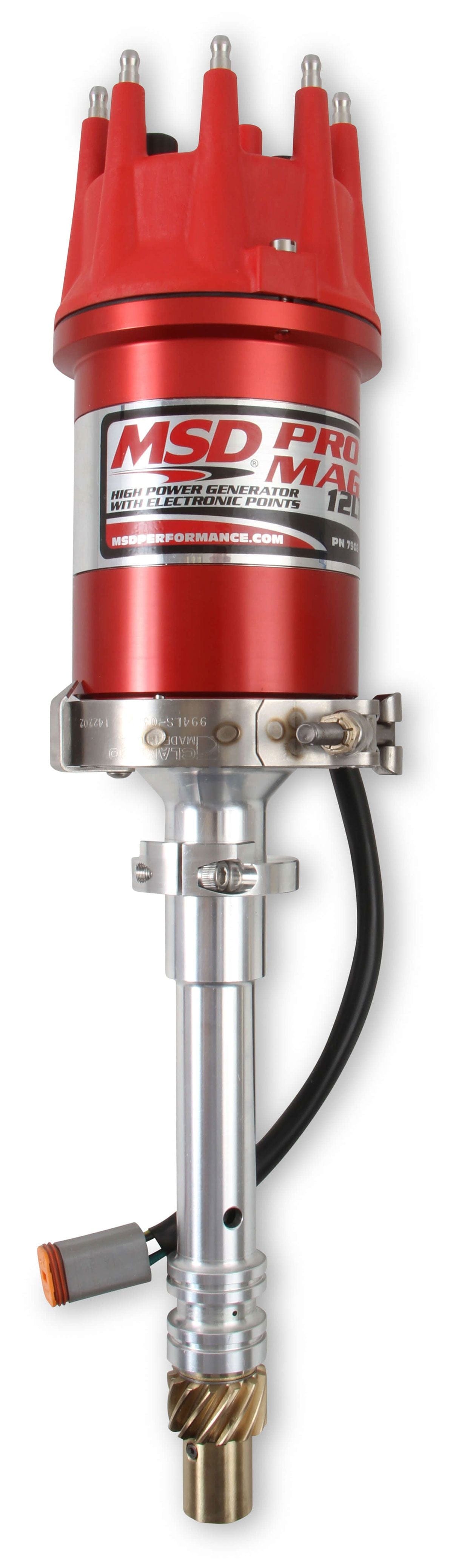 MSD SB/BB Chevy, 12 Amp Magneto, Lightweight, Bronze Gear MSD Pro Mag 12LT Magneto MSD7908 SR