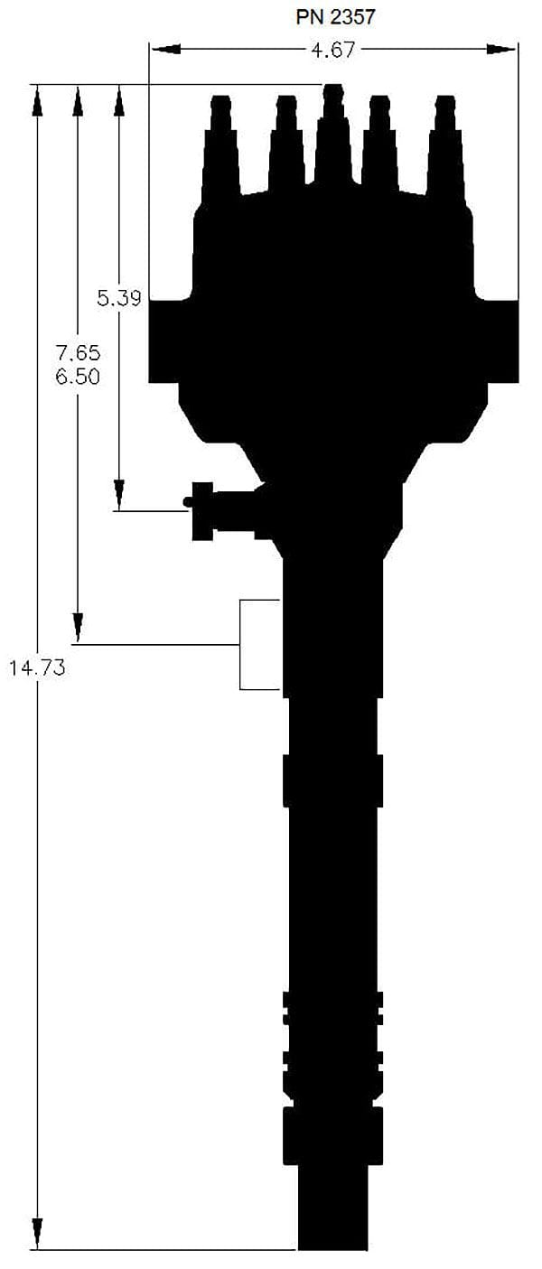 MSD Small/Big Block Chevy, Adjustable Pick-Up MSD Pro-Billet Cam Sync Distributor MSD2357 SR
