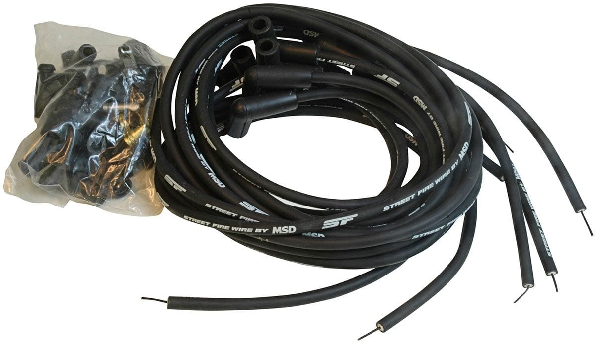 MSD StreetFire Universal Ignition Lead Set, 90° Plug MSD StreetFire Universal Ignition Lead Set, 90° Plug MSD5552 SR