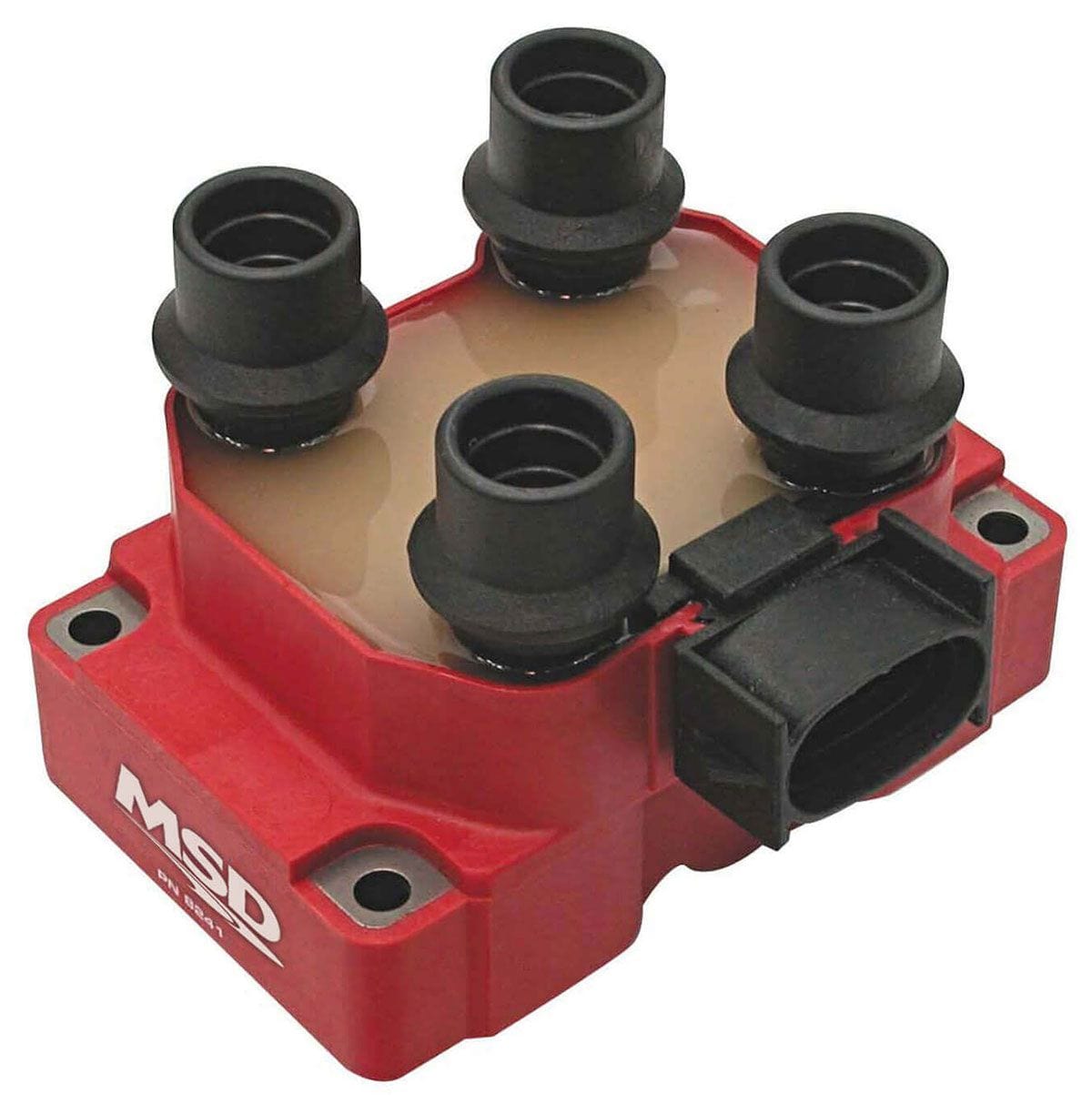 MSD Suit AU Falcon 5.0L V81999-02, 2 Coils required, 4.6L DOHC/SOHC MSD Ford DIS 4 Tower Coil Pack MSD8241 SR