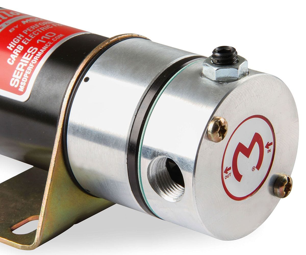 MSD Suit Carburettor Petrol Engines Only With No Regulator MSD Mallory 110 GPH Competition Electric Fuel Pump MSD29256 SR