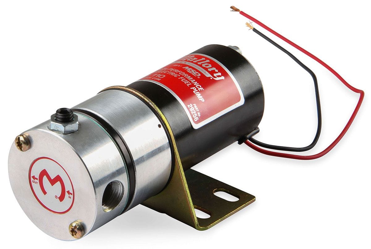 MSD Suit Carburettor Petrol Engines Only With No Regulator MSD Mallory 110 GPH Competition Electric Fuel Pump MSD29256 SR
