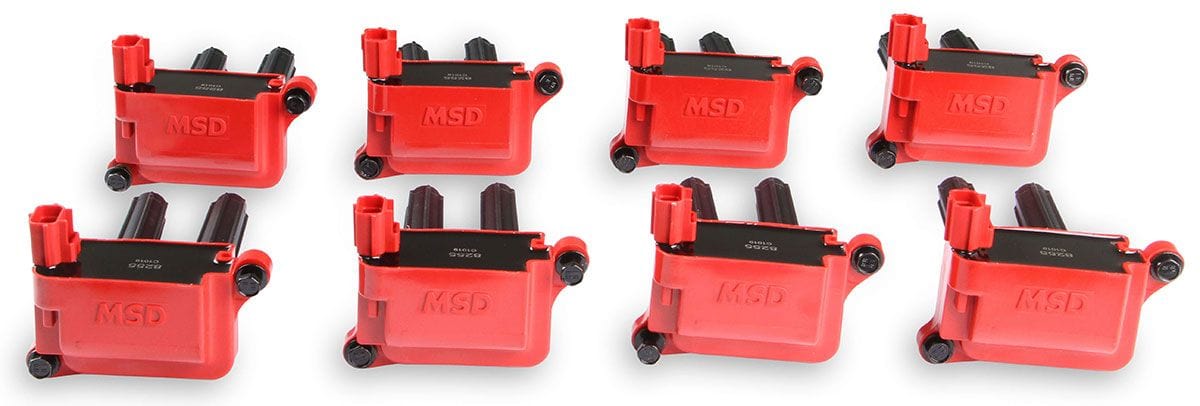 MSD Suit Late Hemi 2006-On, Set of 8 MSD Blaster Hemi Coil-on-Plug MSD82558 SR