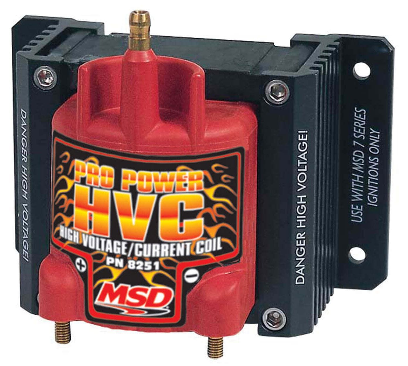 MSD Use w/MSD 7 Series, 45,000 volts MSD Pro Power HVC Coil MSD8251 SR