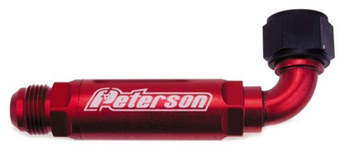 PFS -12 AN Male, Use On Dry Sump Peterson Fluid Systems Dry Sump 90° Inline Scavenge Filters PFS09-0408 SR