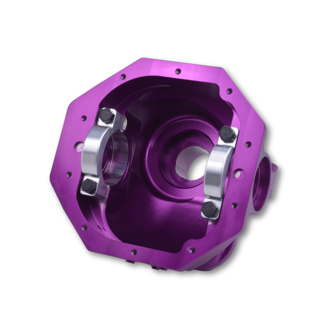 Platinum Racing Products Differential Billet 8.8" Housing Diff Hat / Red 8.8" Rear Differential Billet Housing - Including Studs SR