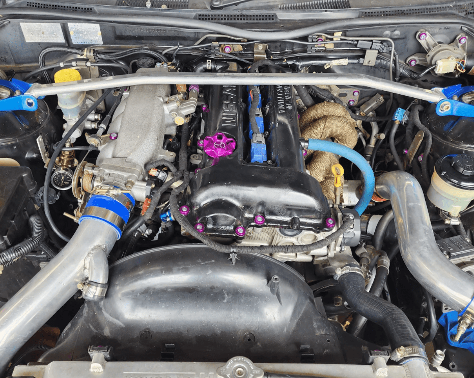 Platinum Racing Products ENGINE COMPONENTS PRP Nissan Silvia S14/S15 SR20 Engine Bay Dress Up Washer Kit - Purple SR
