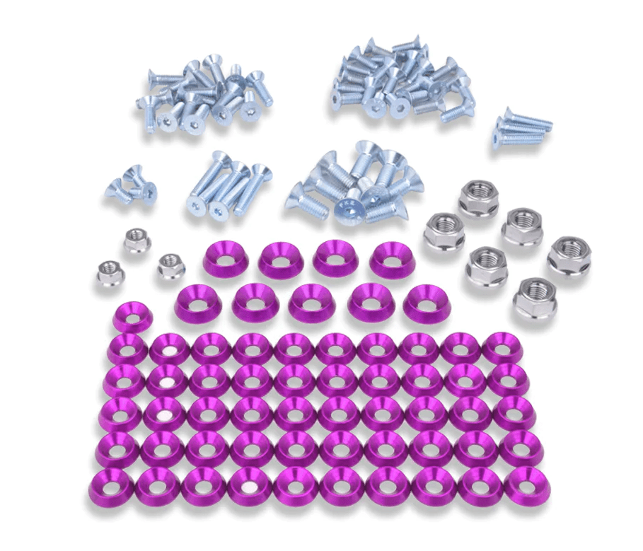 Platinum Racing Products ENGINE COMPONENTS PRP Toyota Supra JZA80 Engine Bay Dress Up Washer Kit - Purple SR