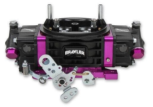 QUICKFUEL Mechanical Secondaries, No Choke, 4150 Series, Black Coated Finish Holley 750 CFM Brawler Race Carburettor Q-BR-67302 SR