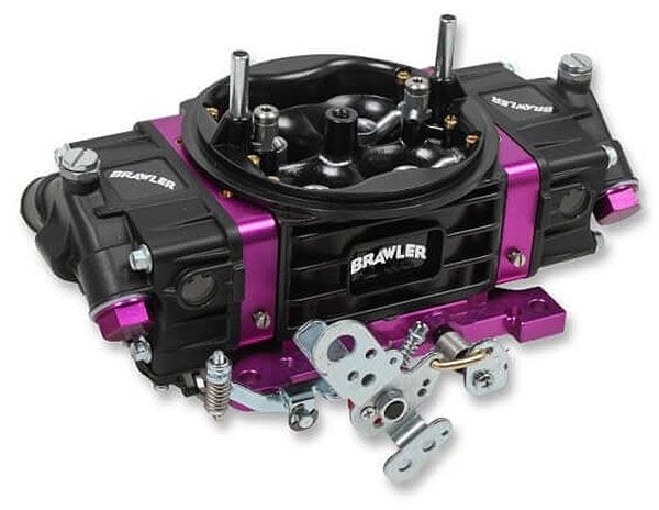 QUICKFUEL Mechanical Secondaries, No Choke, 4150 Series, Black Coated Finish Holley 750 CFM Brawler Race Carburettor Q-BR-67302 SR