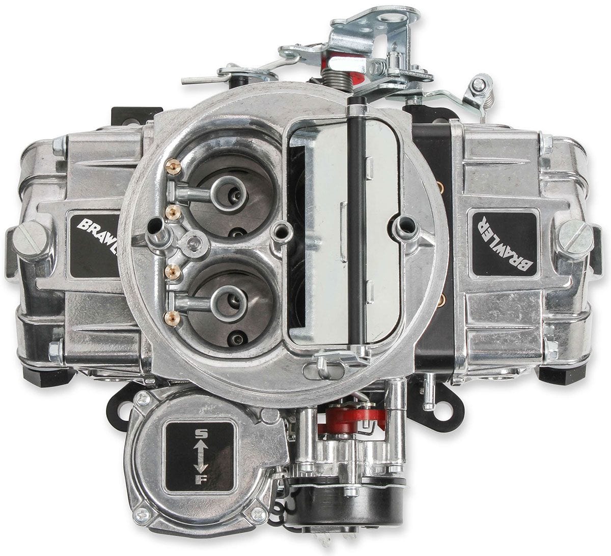 QUICKFUEL Vacuum Secondaries, Electric Choke, 4160 Series Holley 650 CFM Brawler Street Carburettor Q-BR-67207 SR