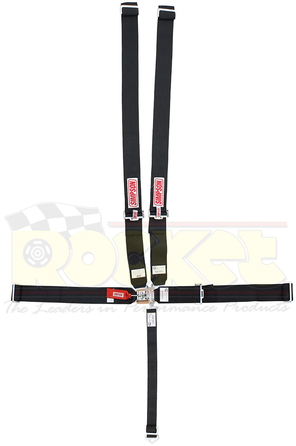 Simpson Black Latch & Link, Pull Down, No Right Side Adjuster Simpson SI29066BK - SPRINTCAR BELTS BLACK SR