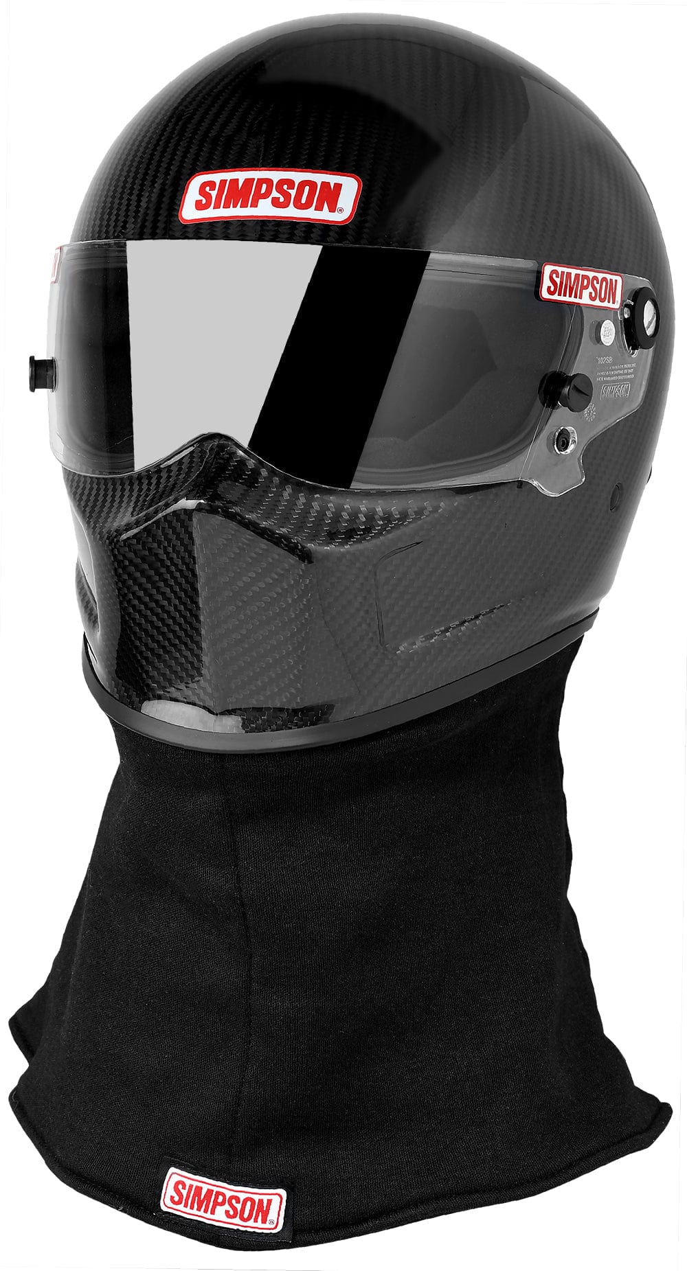 Simpson Medium Simpson Bandit SA2020 Helmet, Carbon Black SI720002C SR