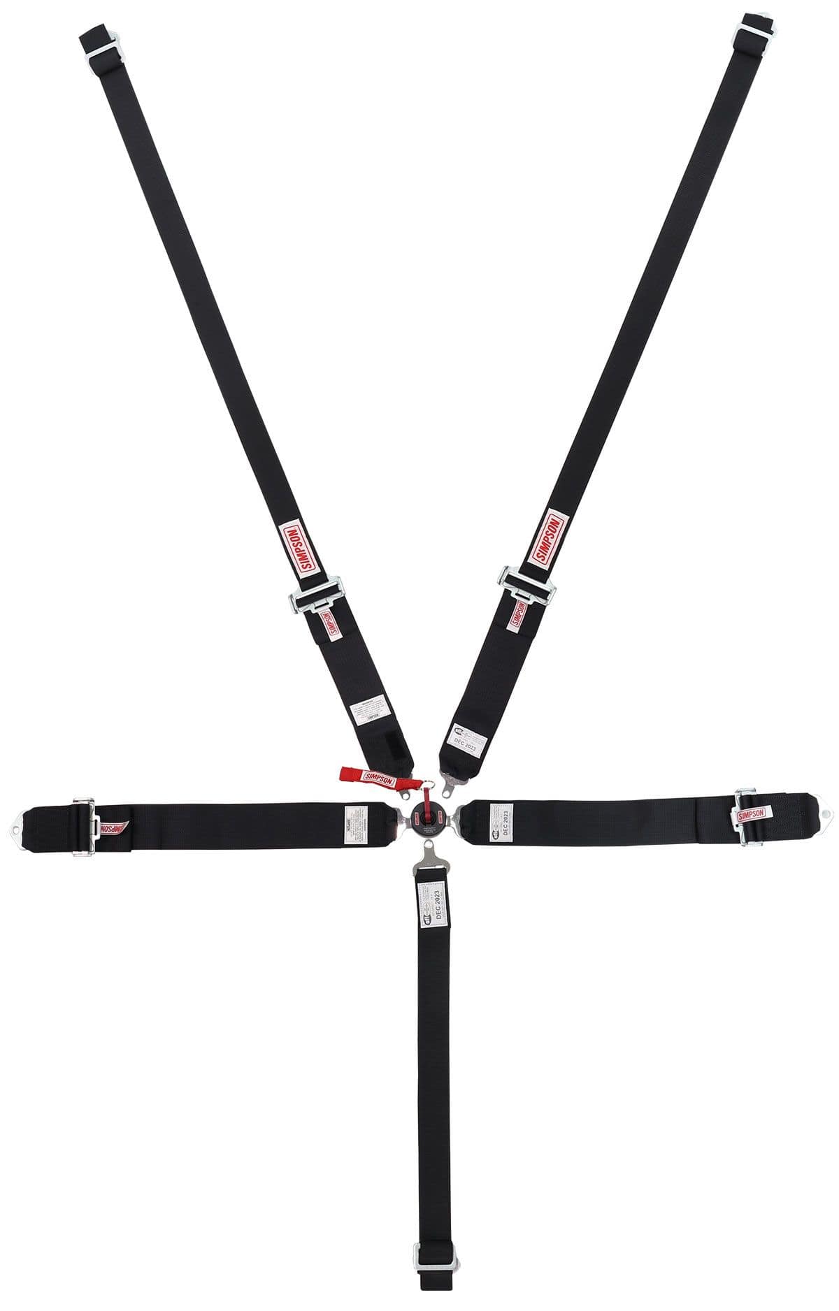 SIMPSON Pull Up Style Simpson Camlock Belts 2" Shoulder Bolt In, Black SI29104BK-HN SR
