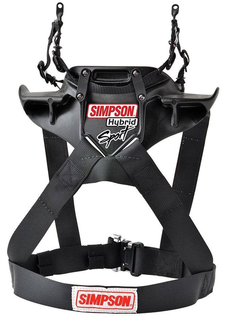 SIMPSON X-Large - Chest 48-52", Quick Release Sliding Tethers, SFI 38.1 Simpson Hybrid Sport - Head & Neck Restraint SI-HSXLG11 SR