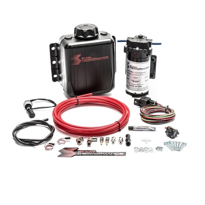 Stage 1 Boost Cooler Forced Induction Water-Methanol Injection Kit (Red High Temp Nylon Tubing, Quick-Connect Fittings)