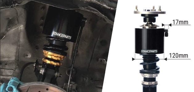Stance Parts Air Cup Suspension Air Cup Systems - Tankless Front Kit - TSD Performance X Stance Parts SR