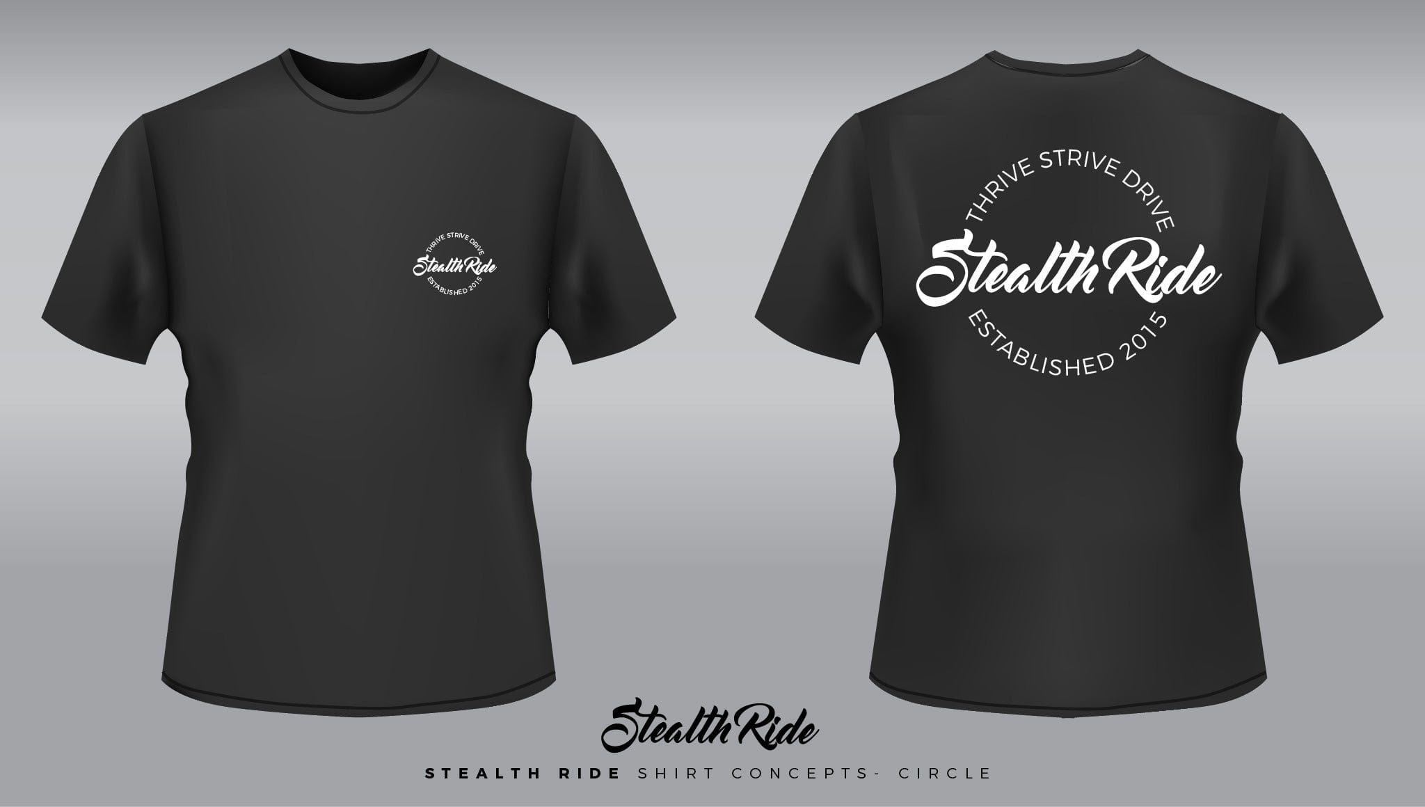 StealthRide Merchandise Black / 2XL Stealth Ride - Circle Logo Tshirt SR