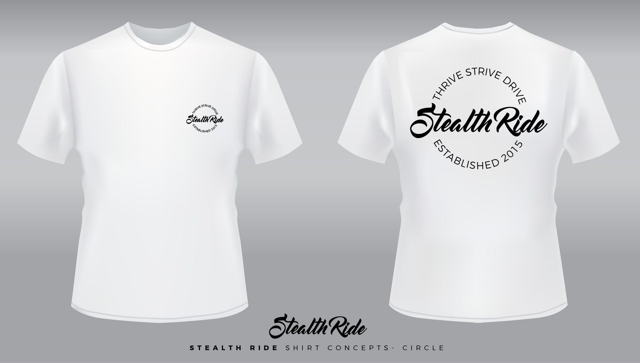 StealthRide Merchandise Black / Small Stealth Ride - Circle Logo Tshirt SR