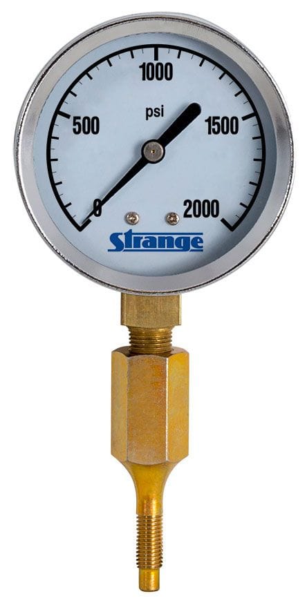 STRANGE 0-1500 PSI Strange Brake Pressure Gauge & Adapter STP2360 SR