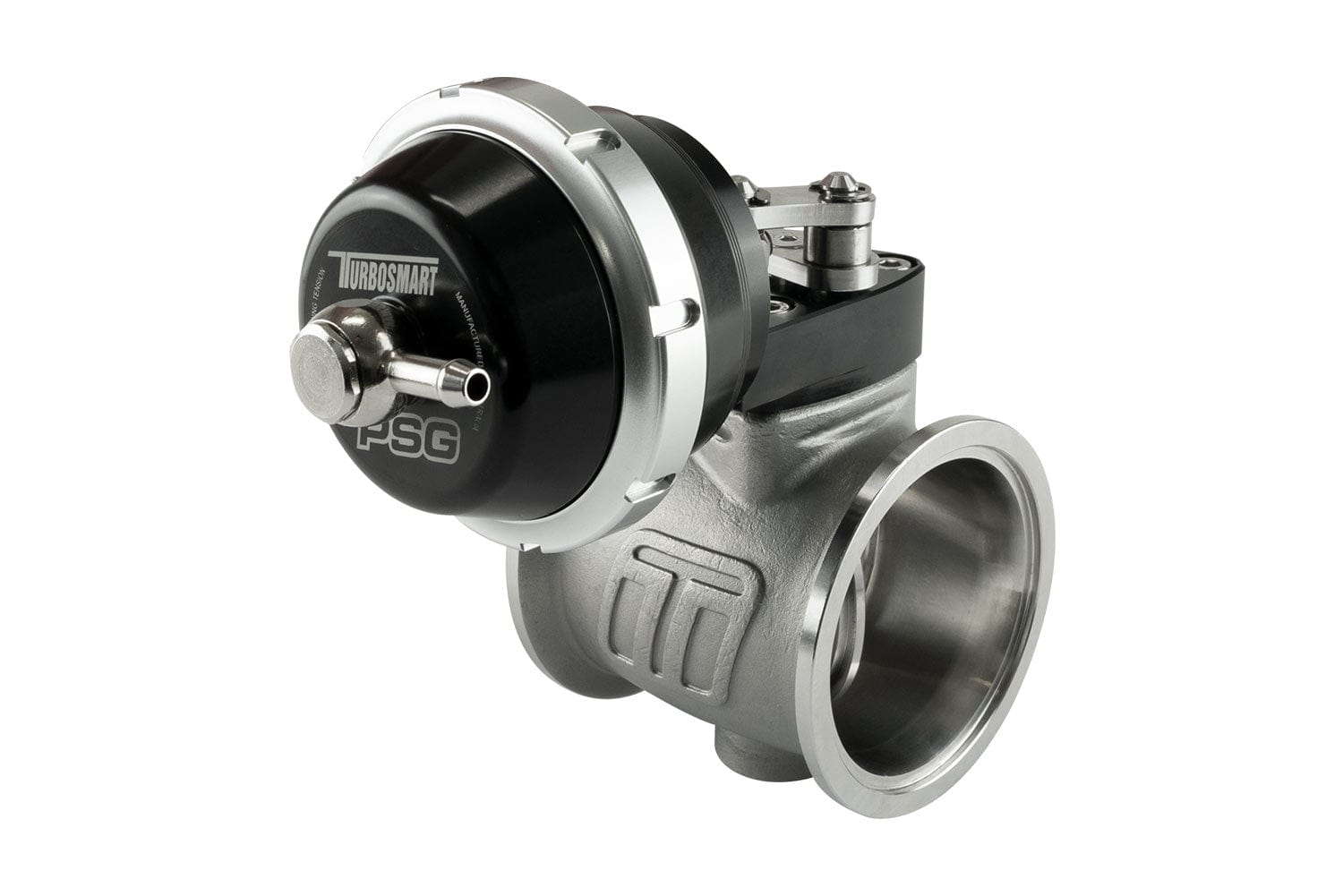 Turbosmart Turbosmart PSG50V Pneumatic StraightGate (Vacuum) 6 InHg Black Turbosmart Turbosmart 50mm Pneumatic Straight Gate External Wastegate - Black Finish TS-056 SR