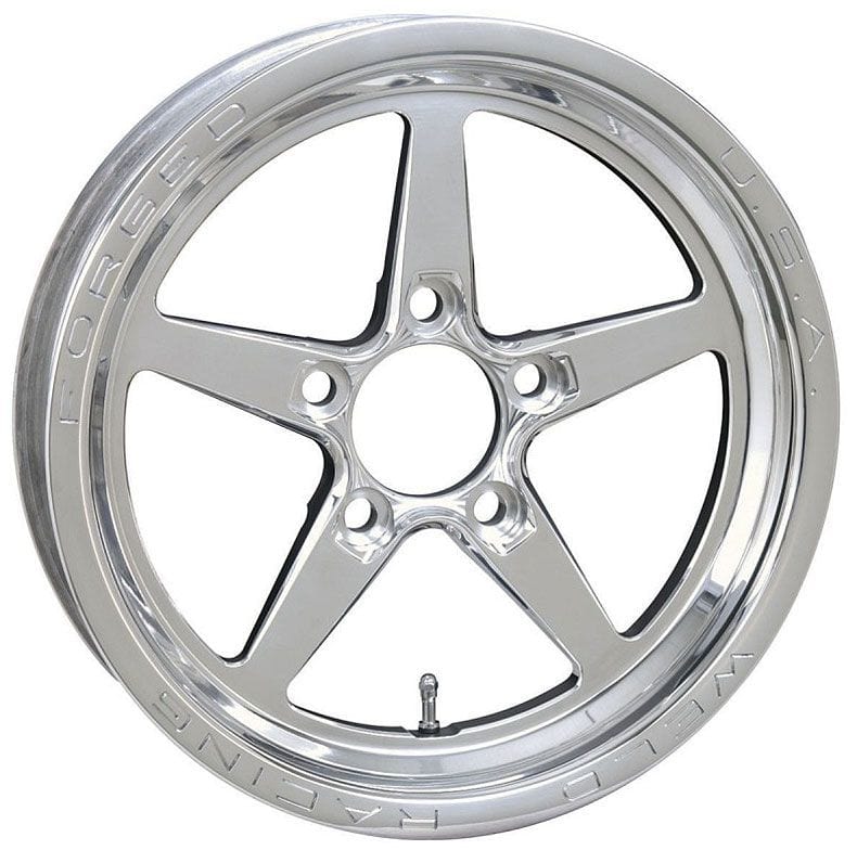 WELD 5 x 4.5" Bolt Circle with 1.75" Backspace Weld Racing AlumaStar 2.0 1-Piece 15 x 3.5" Wheel - Polished Finish WE788-15204 SR