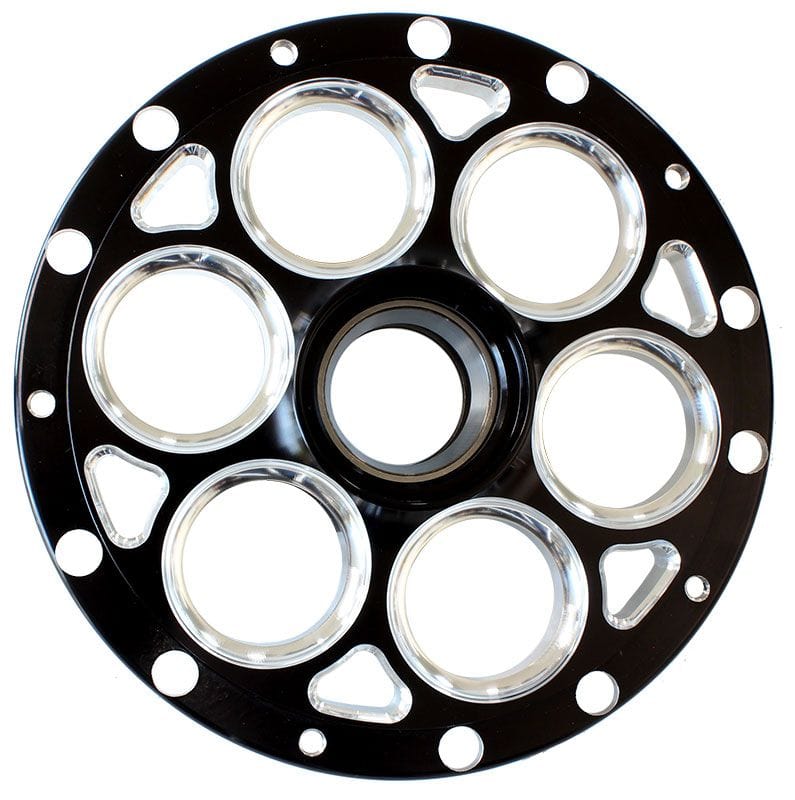 Weld Racing R/H Suit Straight Shaft, 13" & 15" Rims, Non Rotor Mount Weld Racing Magnum Midget & Sprint Hub - Black WEC8088B-RT SR
